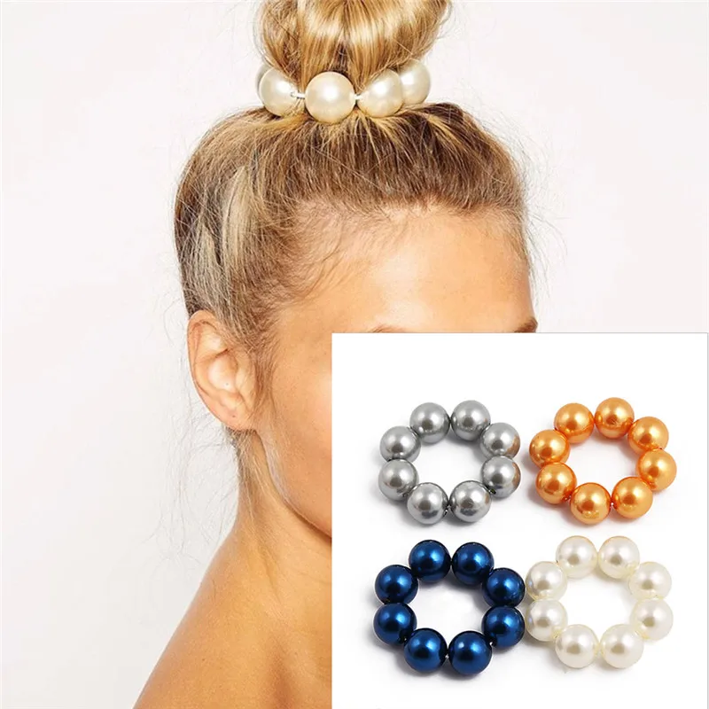 Головная повязка держатель для волос женщин и девушек кольцо с жемчугом бусины