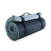 memory foam camping mattress roll out portable sleeping pad with waterproof cotton terry cover travel bag