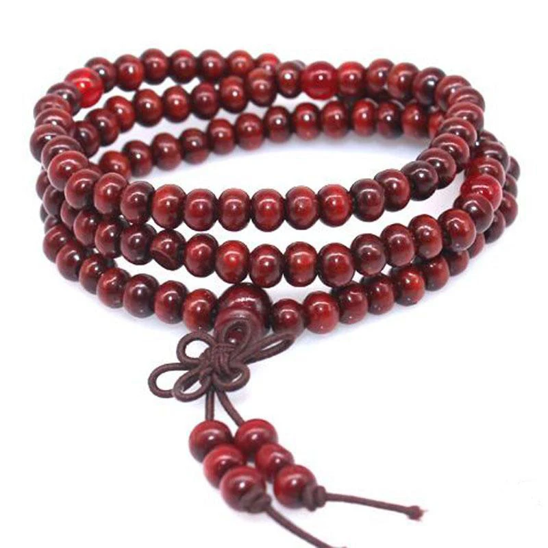 Женский и мужской браслет с имитацией бусин темно красные браслеты унисекс