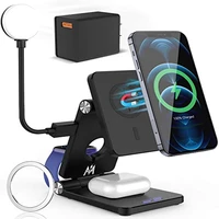 4 in 1 magnetic wireless charger multiple fast charging station for iphone 1212 pro max12 mini11 seriesxs max airpods pro