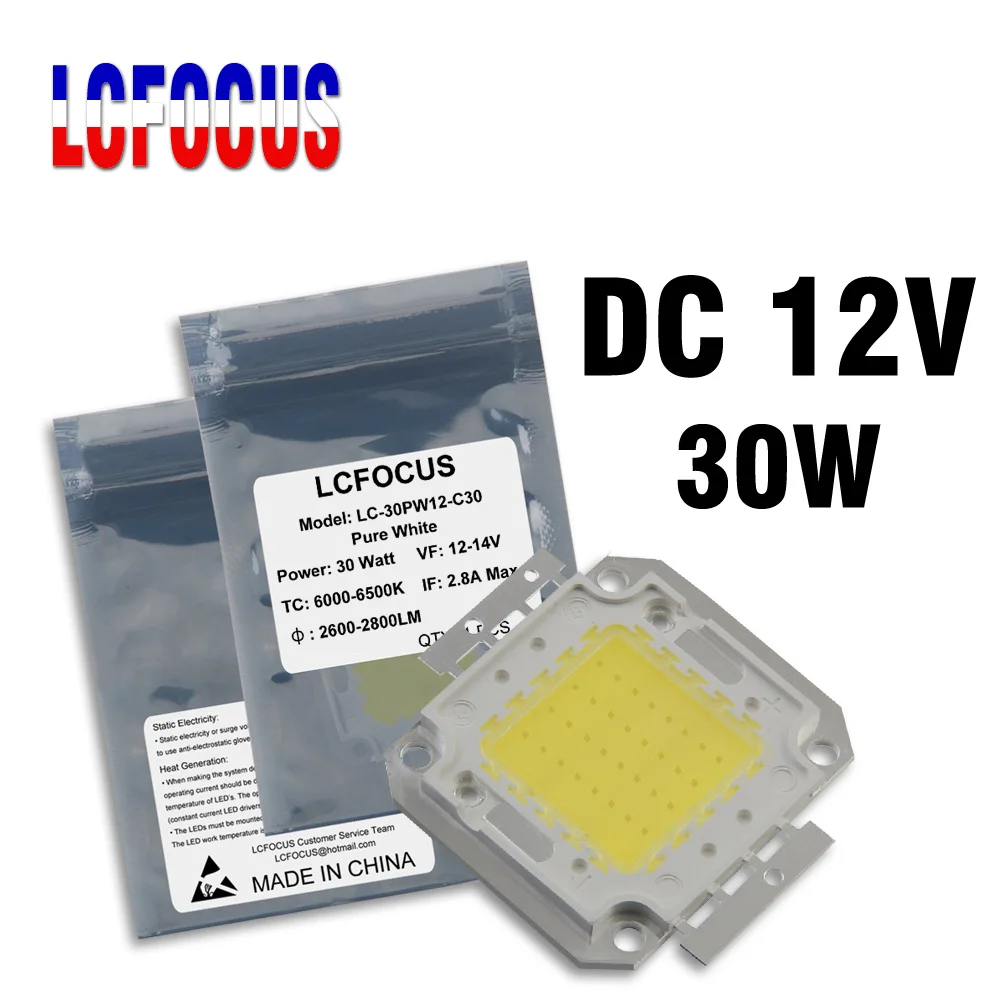 

DC 12V Solar Floodlight 10W 20W 30W 50W 100W LED COB Chip Warm White For 10 20 30 50 100 W Watt Outdoor Flood Lights