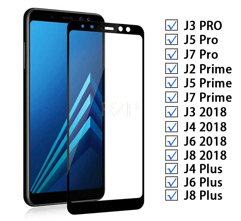 Защитное стекло для Samsung Galaxy J3 J5 J7 Pro J2 Prime закаленное J4 J6 J8 Plus 2018 защита