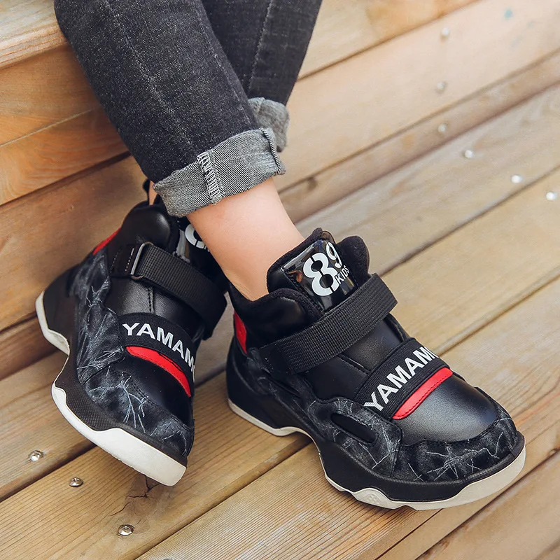 Зимние ботинки для мальчиков детская обувь модные детские Martin студенческие