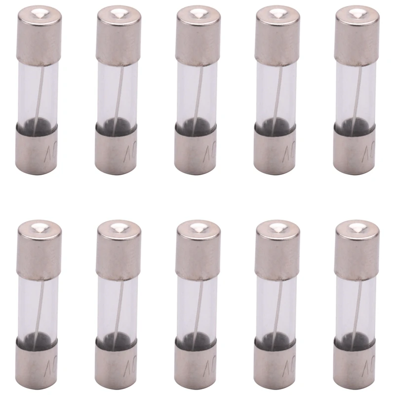 Promotion! 10 Pcs 250V 10Amp Slow Blow Time Delay Glass Fuses Tubes 5Mm X 20Mm | Строительство и ремонт
