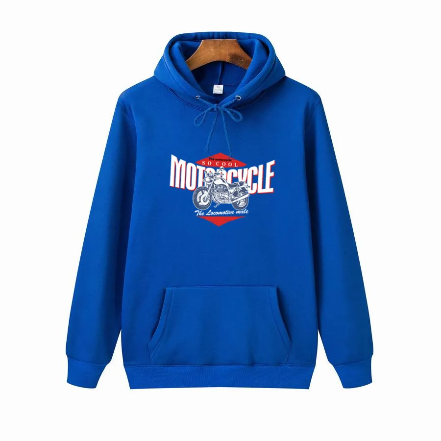 

Autumn New Arrival Cartoon motorcycle Printed Sportswear Men Sweatshirt Hip-Hop Male Hooded Hoodies Pullover Hoody clothing