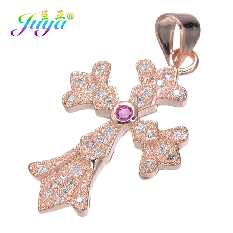 Rose Gold Juya DIY принадлежности для подвесок Micro Pave Циркон Драгоценный Камень Слон Бабочка Эйфелева Подвески в виде башни для женщин и детей модные ювелирные изделия - Окраска металла: Rose Gold