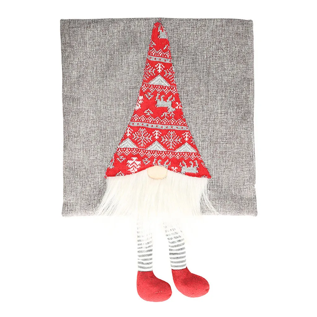 Рождественские украшения чехлы на подушки для дома наволочка стерео льняная navidad