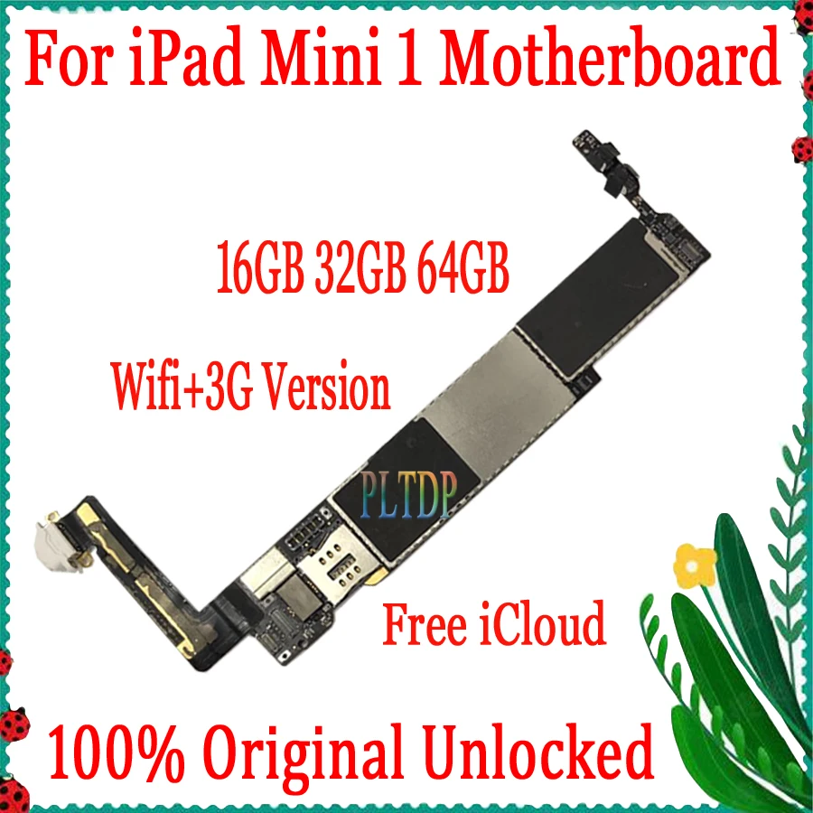 WIFI -Cellular 3G версия оригинальная разблокированная icloud для Ipad MINI 1 Материнская плата