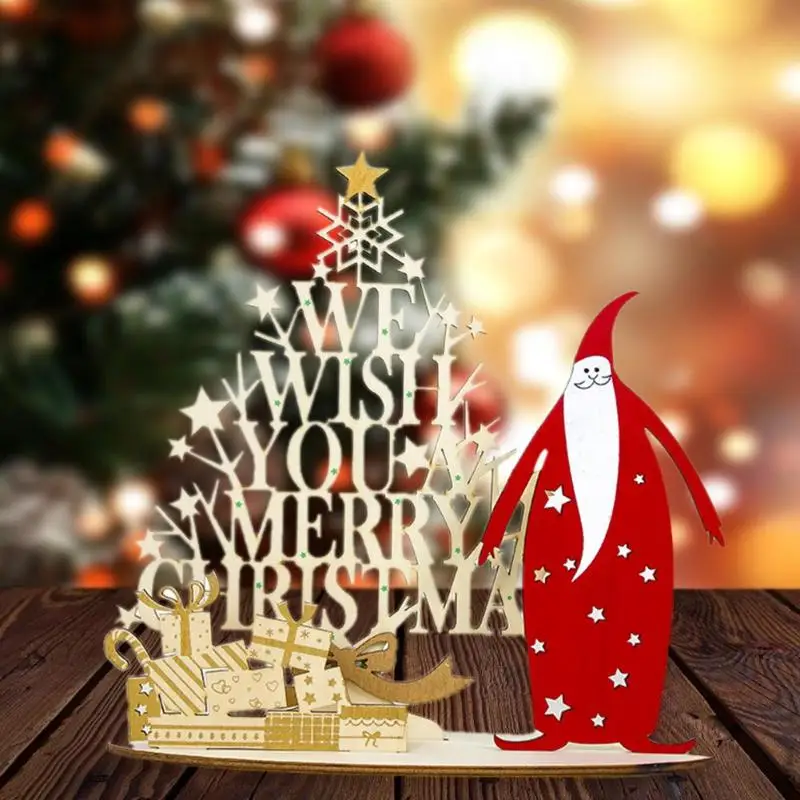 Рождественские поделки сращивания ремесла Санта Клаус Лось Ангел колесо