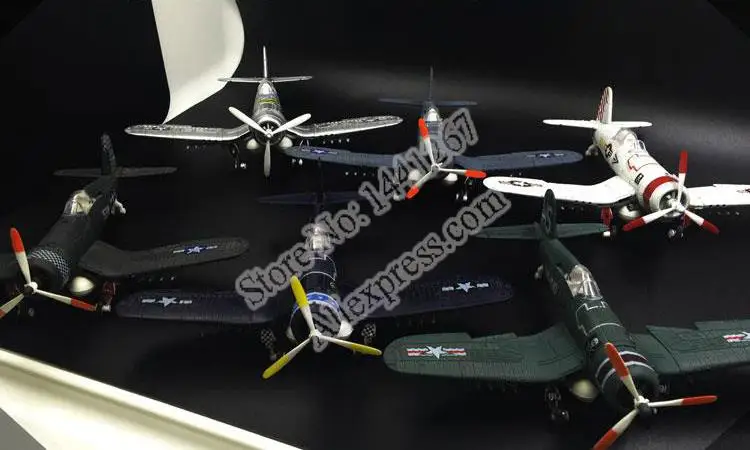 6 шт./компл. Вторая мировая война США F4U пиратский Перевозчик истребитель 4D сборка