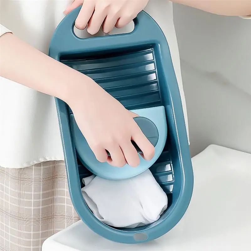 

1Pc Underwear Labor-saving Washboard Hand-washed Washboard Socks Washboard Blue