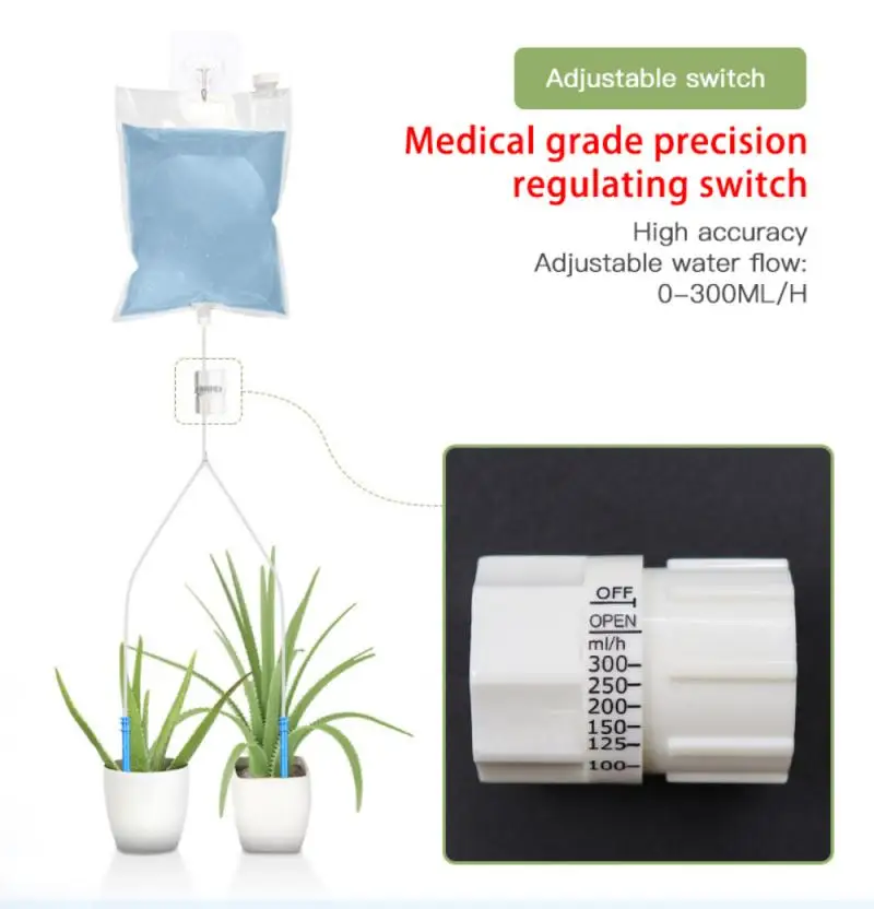 

Indoor Self Automatic Watering System With 2L/3L/6.5L Water Bag, Plant Watering Devices, Automatic Drip Irrigation Kit