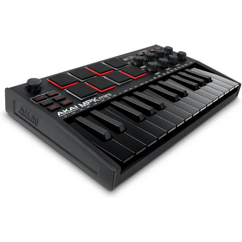 MIDI-клавиатура Akai MPK Mini 3 полностью черная |