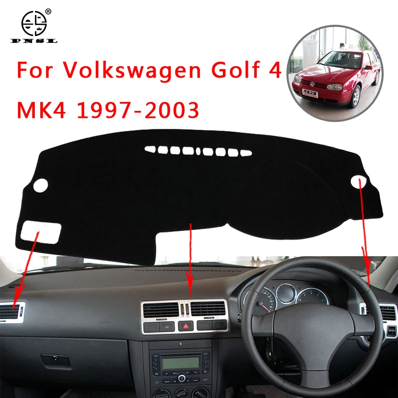 PNSL коврик для приборной панели автомобиля Volkswagen Golf 4 MK4 1997 ~ 2003 Солнцезащитный блок