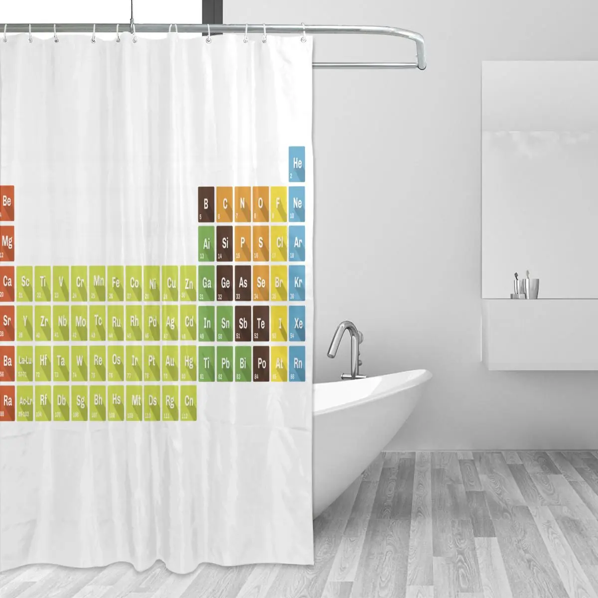 

Shower curtain printing ball type waterproof, breathable, mildew proof, quick-drying without deformation, size 66x72 in