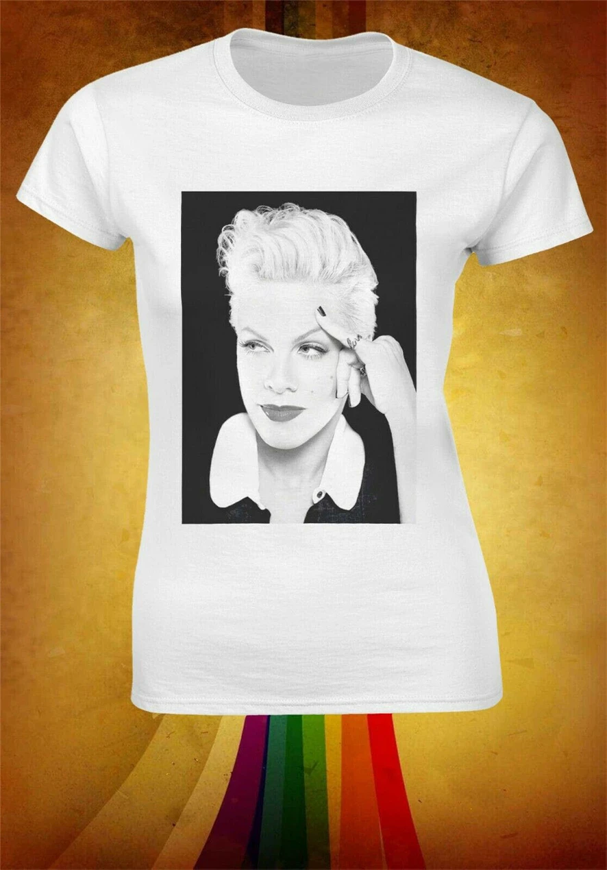 Певица розовая Женская футболка Alecia Beth Moore P! Nk Pop Rock R &amp B музыкальный палец W160