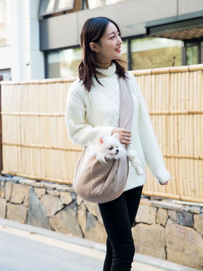 Dog Bag Luxury Cat Outdoor Carriers Shoulder Bags for Dogs Kitty Widened Straps Travel Messenger Pets Accessories | Дом и сад