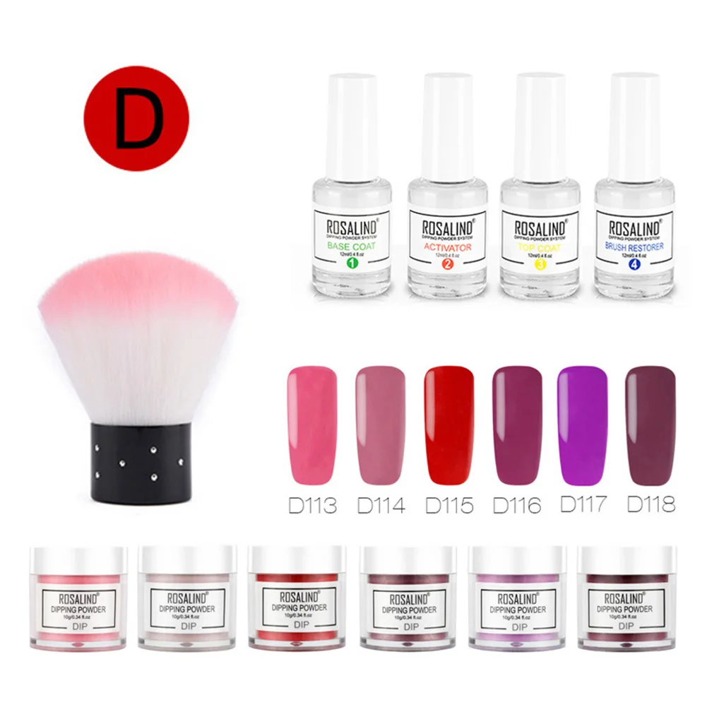 Набор пудры для погружения ногтей профессиональный блеск натуральный легко