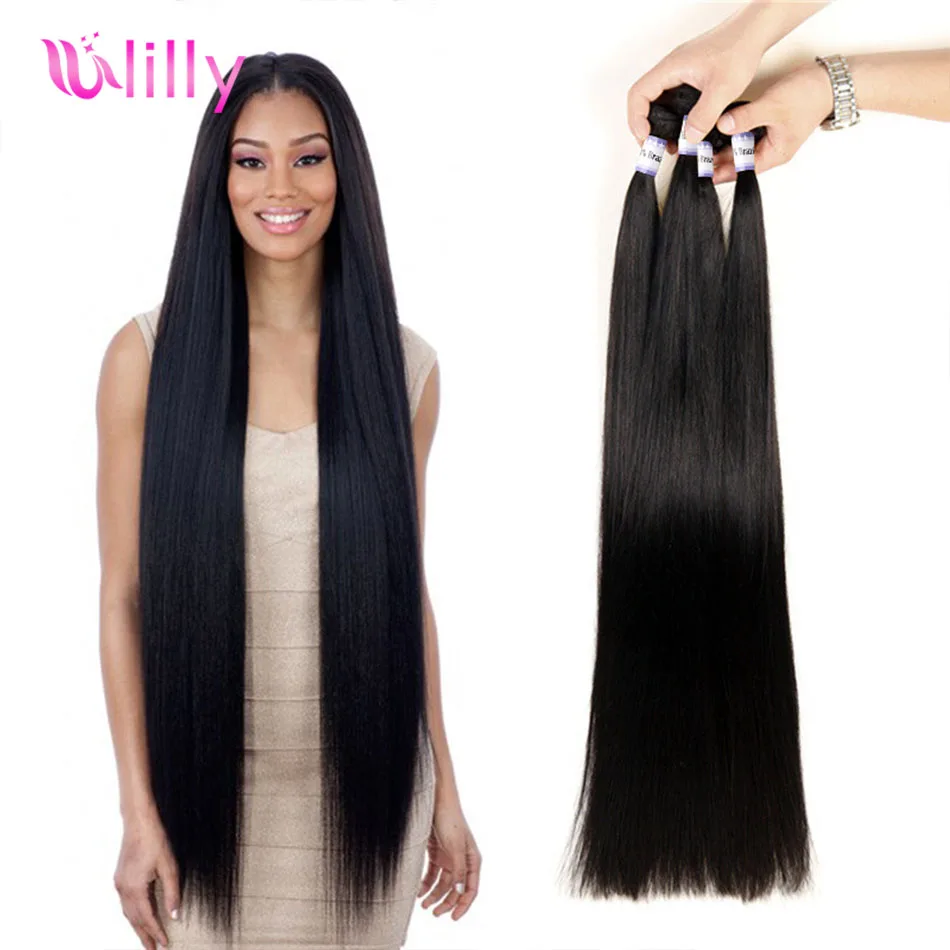 8-30 Inch Human Hair Extensions Bone Straight 1/3/4 Pcs Brazilian Remy Hair Bundles Deals Natural Color Double Weft Soft Silky