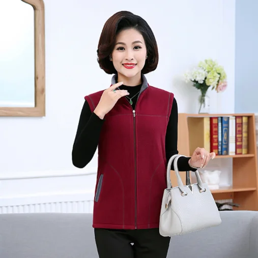 Женский жилет с воротником стойкой женская зимняя теплая куртка без рукавов и