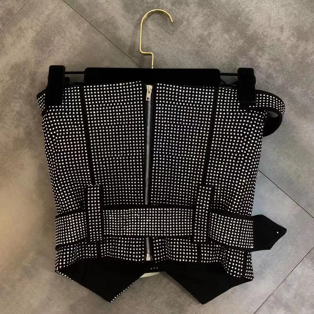 Майка женская блестящая в стиле панк бюстгальтер Бюстгальтер с драгоценными