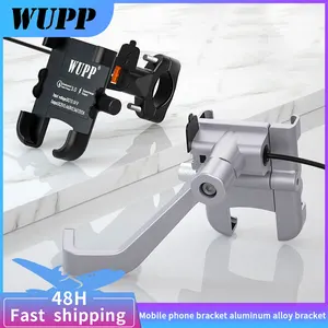 wupp new aluminum alloy phone holder stand by qc3 0 quick charge motorcycle usb charger waterproof navigation accessories free global shipping