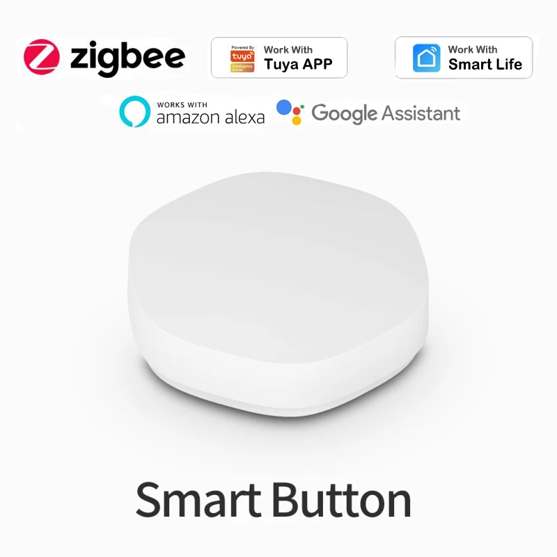 

Tuya Zigbee 3.0 Smart Wireless Smart Switch Button Control Multi-scene Linkage Smart Switch Work With Alexa Google Home