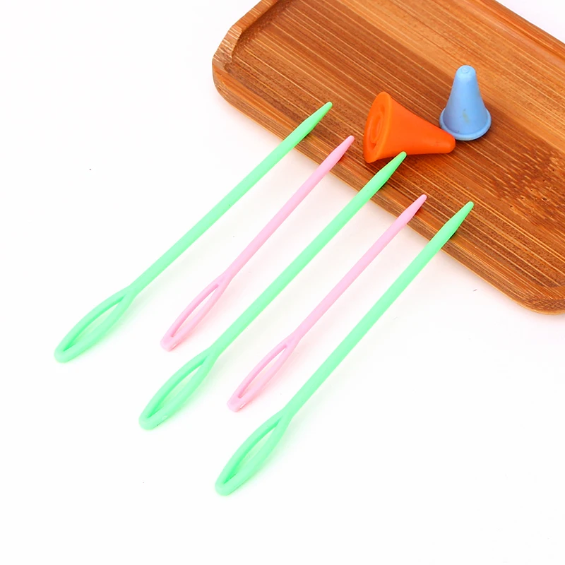 1 Набор красочный пластиковый набор инструментов для вязания крючком маркеры