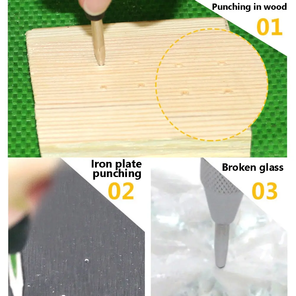 

Automatic Center Pin Spring Loaded Mark Center Punch Tool Wood Indentation Mark Woodworking Tool Bit