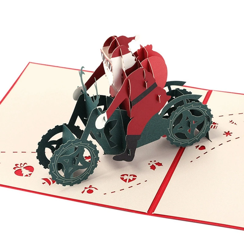 2020 новый год Рождественская открытка 3D всплывающие открытки Счастливого