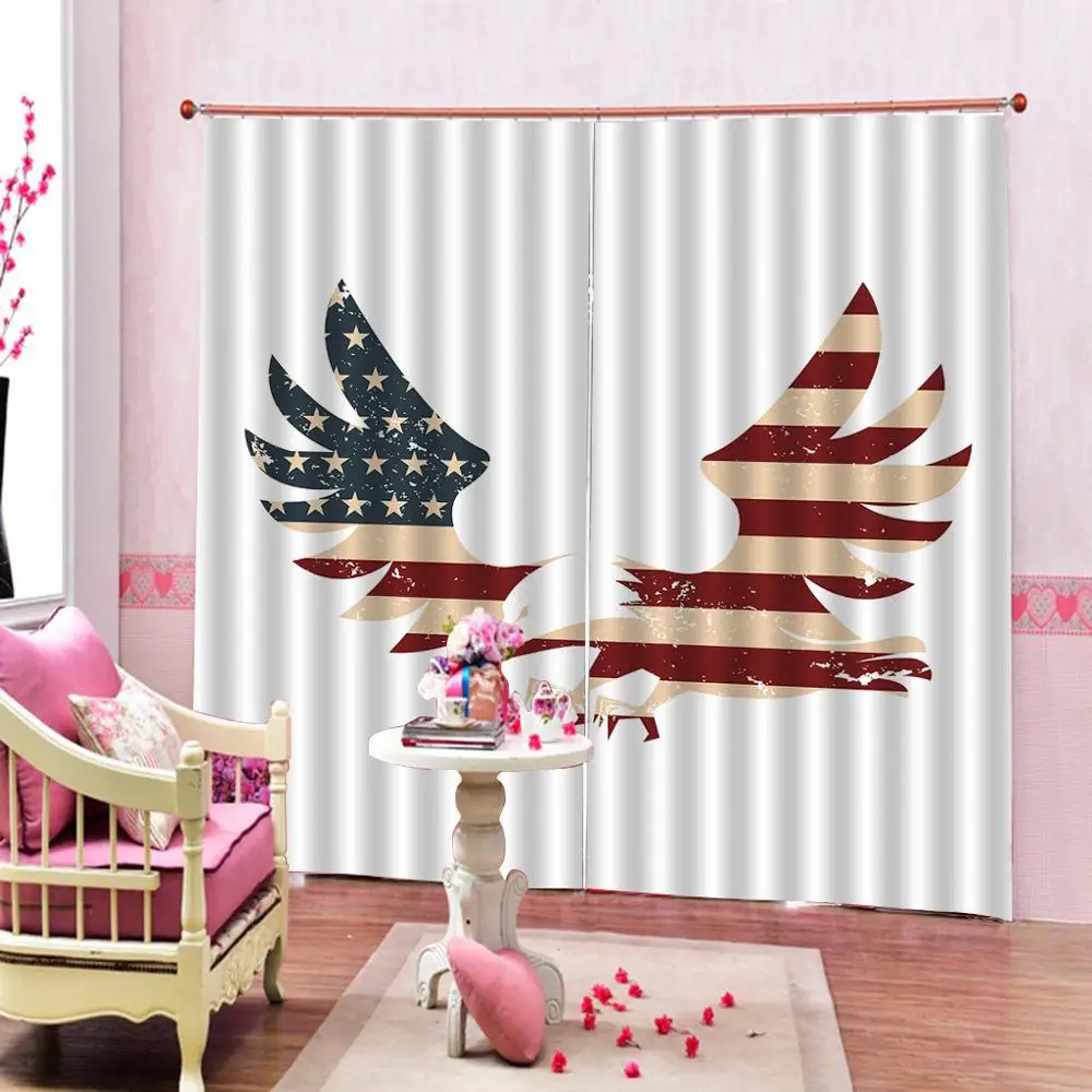Орел занавеска для душа звезды и полосы на лысый орел американская гостиная