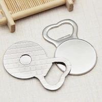 10pcslot 37mm new bottle opener keychains zinc alloy round keyrings for gifts custom logo
