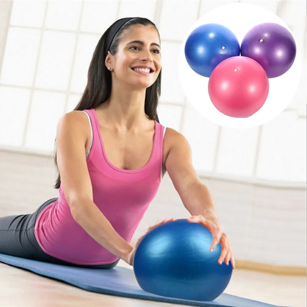 

25cm PVC Mini Yoga Ball Physical Fitness Gym Balls for Appliance Exercise Balance Ball Home Trainer Pods Pilates