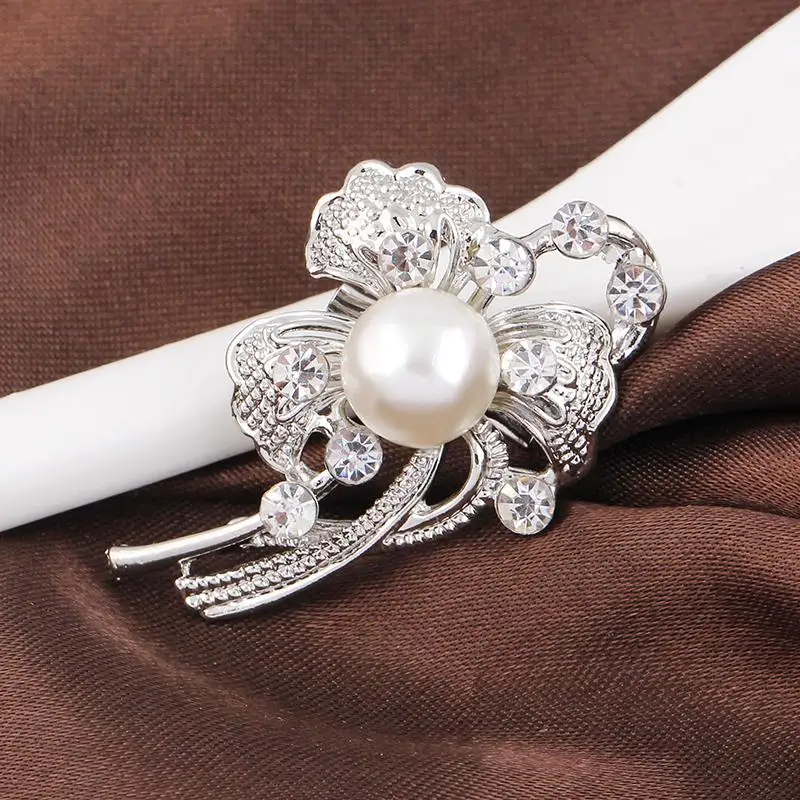 Роскошный элегантный большой Искусственный Жемчужный Цветок из горного