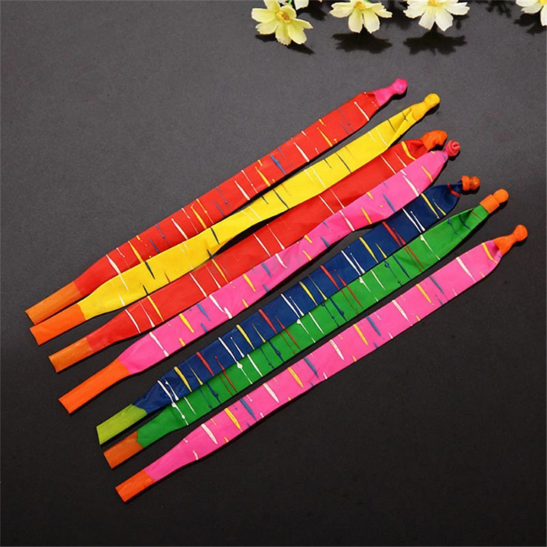 100 x разные цвета Длинные Воздушные шары ракеты с трубкой вечерние наполнители