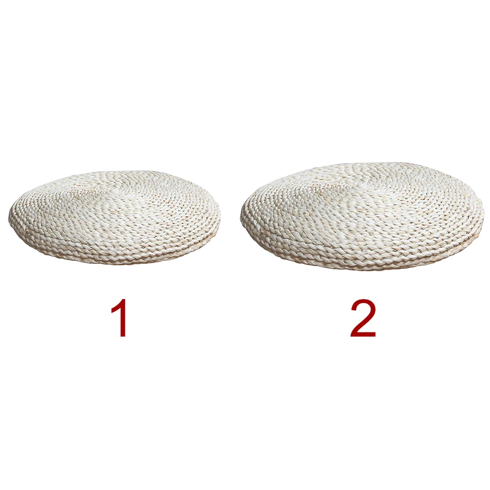 Подушка для сиденья медитация гостиная Pouffe практичная соломенная вязаная деревенская подставка для ног круглая мебель для дома декоративная подушка мягкая