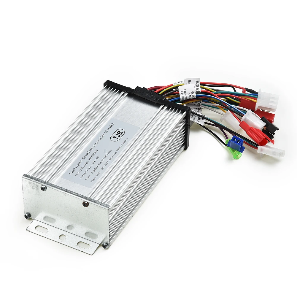 

60V 1800W BLDCM Controller 31A Current Limit E Bike Dual Mode Brushless Bicycle Controller 12 MOS Tubes With Wiring Manual