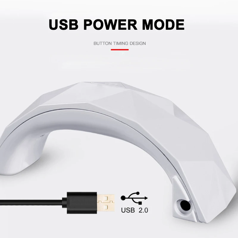 Миниатюрный USB аппарат для отверждения радужной формы 9 Вт УФ Гель лак инструмент