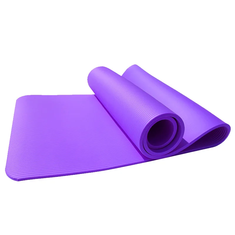 Коврик для йоги NBR нескользящий коврик фитнеса и тренировок начинающих экологически чистый домашний