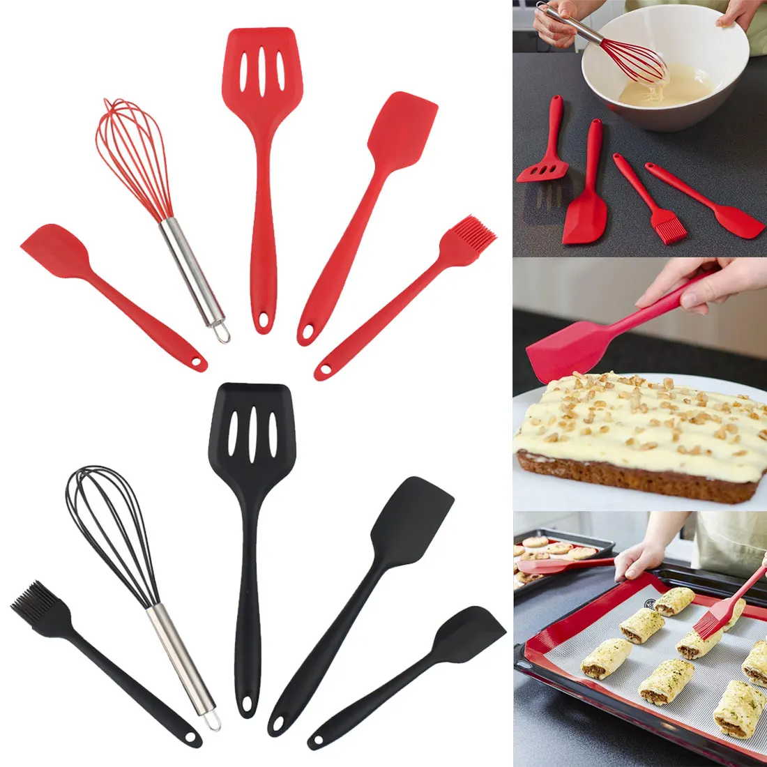 Термостойкая кухонная утварь набор антипригарных шпателей протекающая Лопата