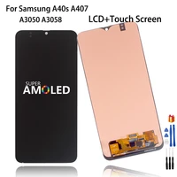 Amoled For Samsung Galaxy A40s A407 A3050 A3058 Display LCD Touch Screen Digitizer Assembly For Samsung A40S LCD Phone Parts