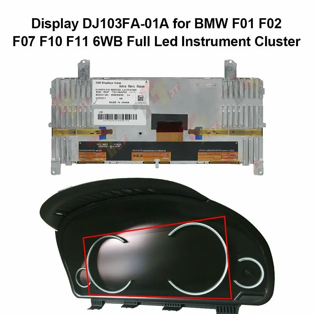 Приборной панели ЖК дисплей Цвет Дисплей DJ103FA 01A для BMW F01 F02 F07 F10 F11 6WB полный Led