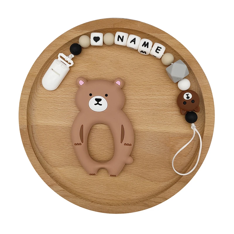 Персонализированные зажимы для соска ручной работы силиконовый держатель