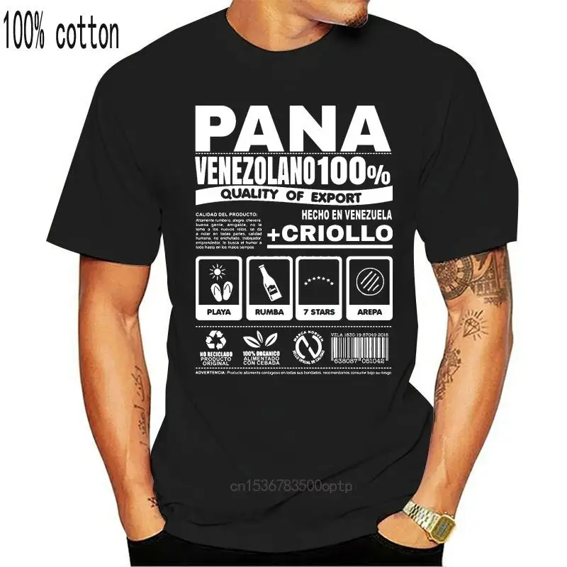 

Mens Pana Venezolano Funny Venezuela Shirt Printed Summer Style Tees Male Harajuku Top Fitness Brand Clothing