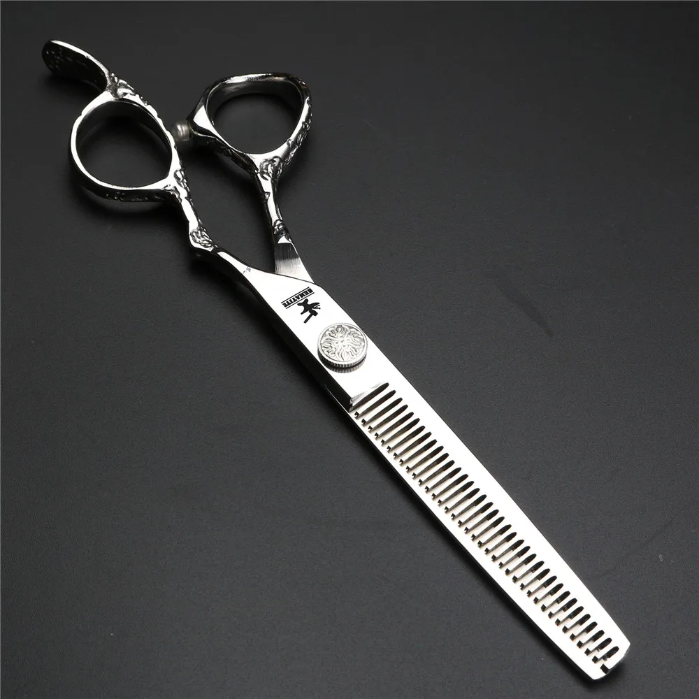 6 5 дюймов 7 серебряные японские 440C ножницы для стрижки и истончения