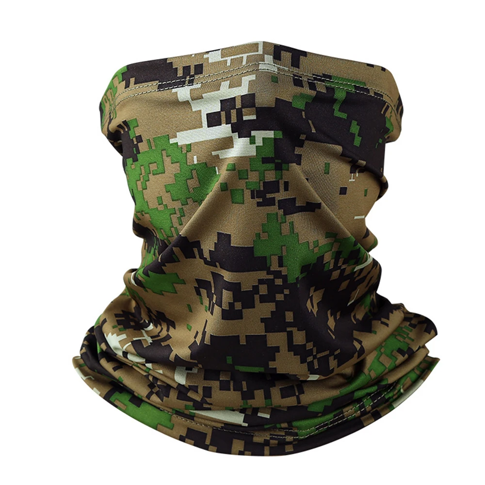 

Military Tactical Bandana Summer Face Scarves Tubular Head Mask Scraf Camo Anti-UV Windproof Neck Gaiter Cover for Men Women