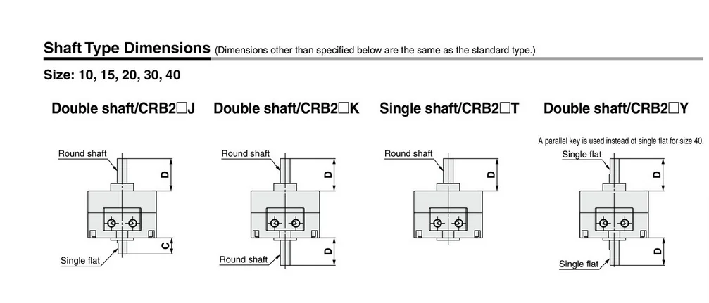 Ротационная цилиндрическая CRB2BW15-90S CDRB2BW15-90S CDRB2BWU15-180S пневматический роторный привод