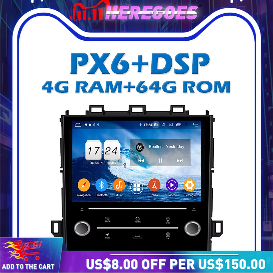 

PX6 Car DVD Player DSP Android 10.0 4GB RAM + 64GB ROM 9" IPS GPS Map RDS Radio Wifi LTE Bluetooth 5.0 For Subaru Impreza XV