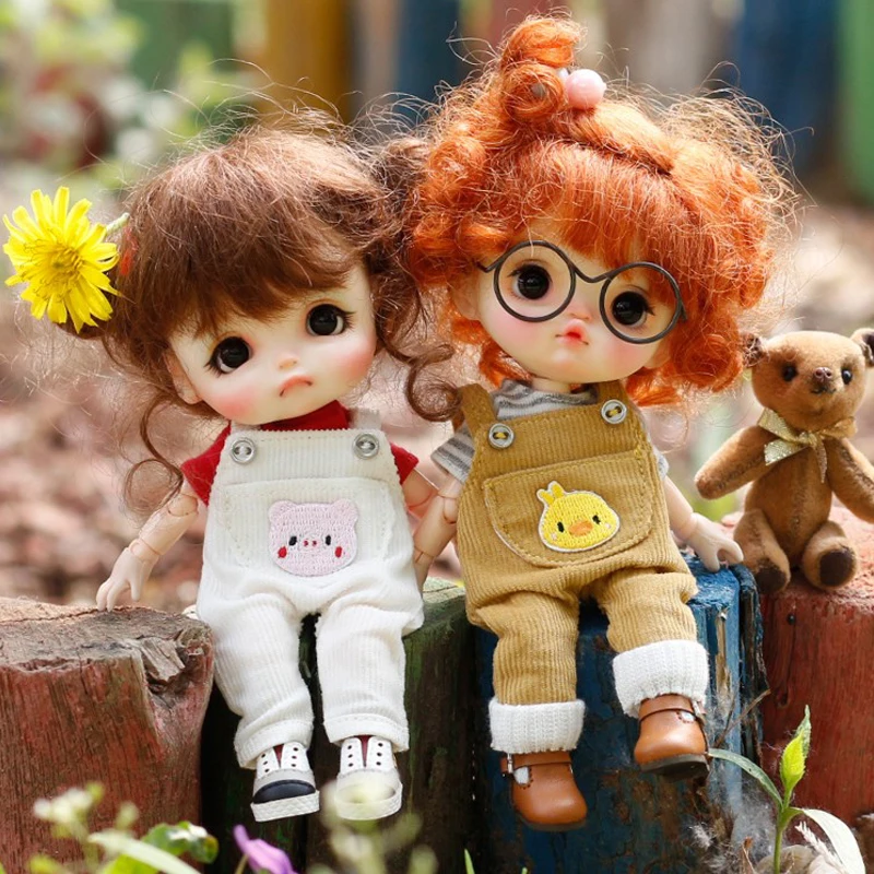 

Детская игрушка ручной работы 1/12 ГСК ob11 кукла BJD/SD кукла одежда милые комбинезоны с животными 1 шт.