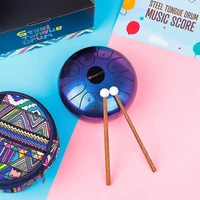 5 5 inch mini drum steel tongue drum percussion instrument for childrens music enlightenment yoga yoga meditation x6o0